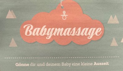 Flyer zur Babymassage