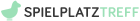 Logo Spielplatztreff in hellgrün und schwarz