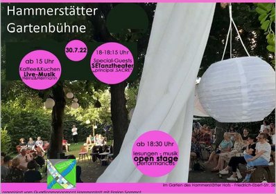 Flyer zum Hammerstaetter Gartenfest