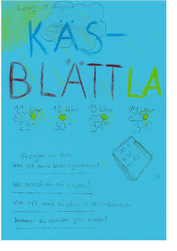 Kaesblaettla vom Freitag