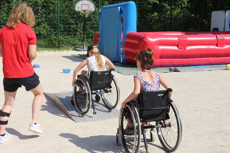 Rollstuhl Parkour