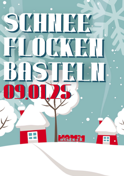 Plakat zum Schneeflocken basteln