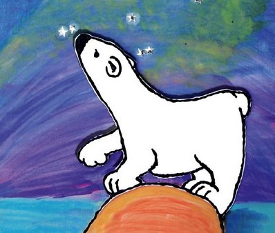 Ausschnitt aus dem Plakat zum Theaterstueck Baer im Universum