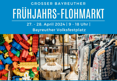 Plakat zum Bayreuther Frühjahrs-Flohmarkt
