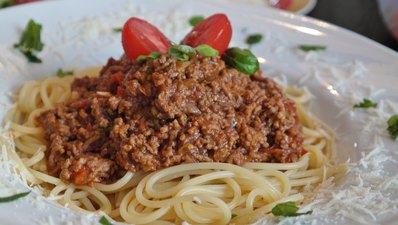 Spaghetti mit Bolognesesauce