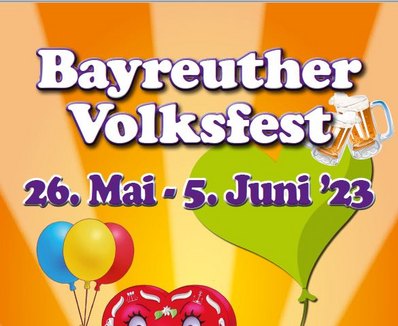 Plakat zum Bayreuther Volksfest