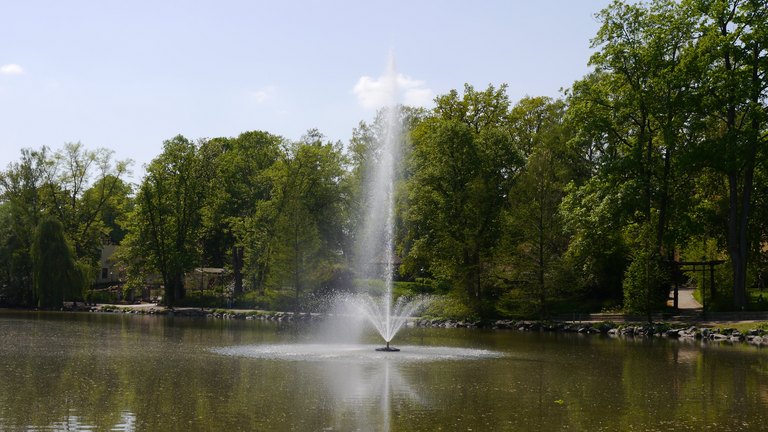 Springbrunnen im Röhrensee