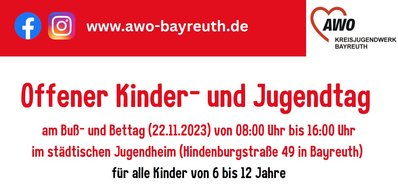 Banner fuer den offenen Kinder- und Jugendtag