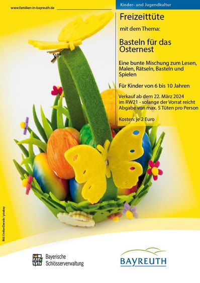 Plakat zur Aktion Basteln für das Osternest