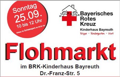 Flyer zum Flohmarkt BRK-Kinderhaus