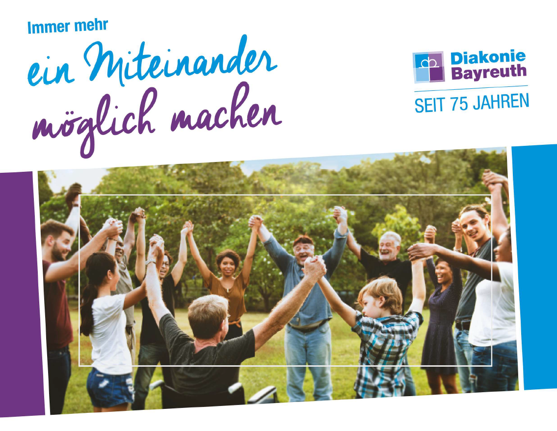 Jubilaeumsplakat der Diakonie