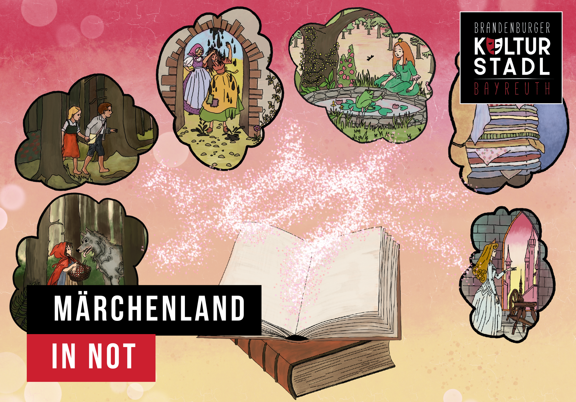 Plakat zum Märchenland in Not