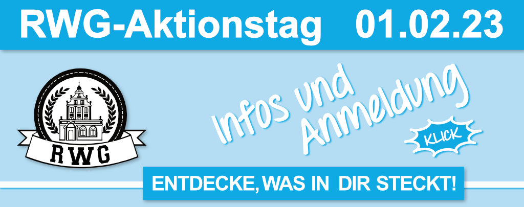 Plakat zum Aktionstag im Richard-Wagner-Gymnasium Bayreuth