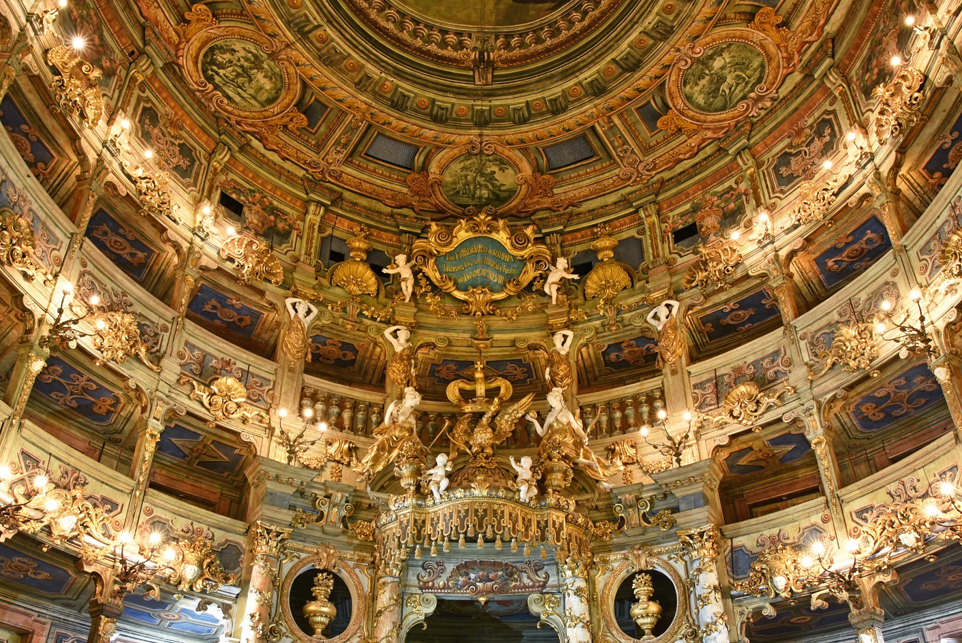 Innenansicht des markgraeflichen Opernhauses in Bayreuth