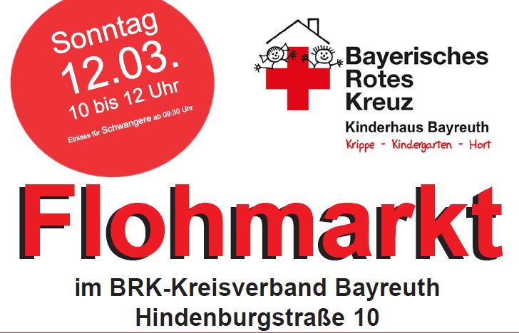 Flyer fuer BRK-Flohmarkt
