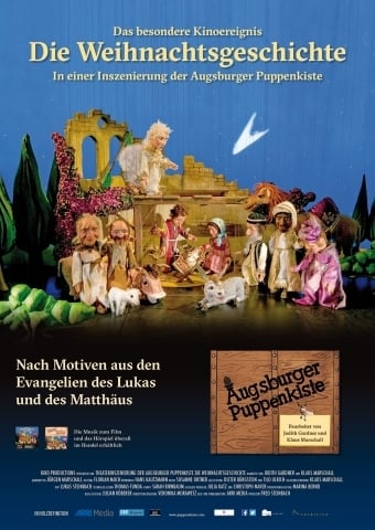 Plakat zur Weihnachtsgeschichte der Augsburger Puppenkiste