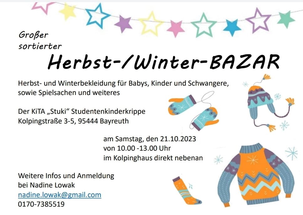 Flyer fuer Herbst-Winter-Flohmarkt