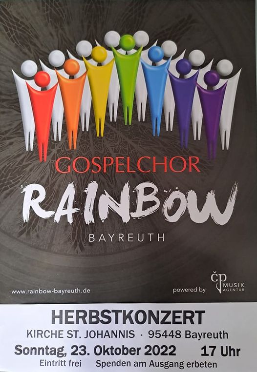 Plakat Herbstkonzert des Rainbow Gospelchors