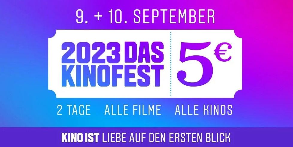 Werbung für das Kinofest 2023
