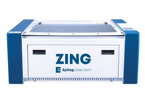 Lasercutter, weiß-blaues Gehaeuse