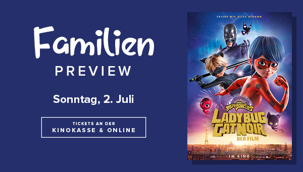 Plakat zum Familienpreview Miraculous: Ladybug & Cat Noir