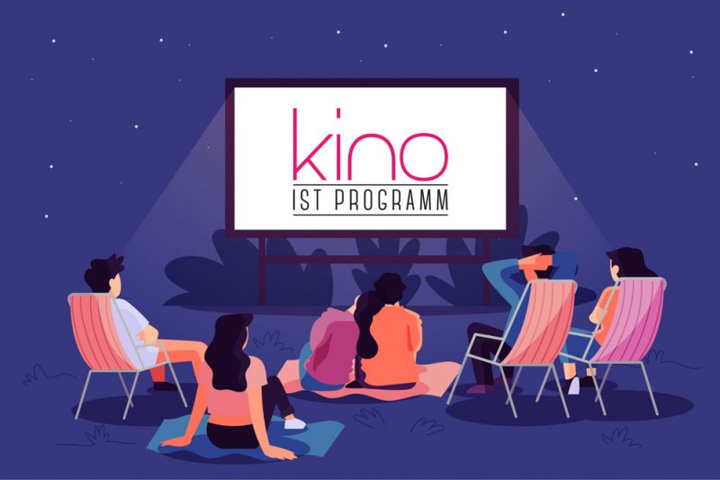 logo Open-Air Kino, Kino ist Programm