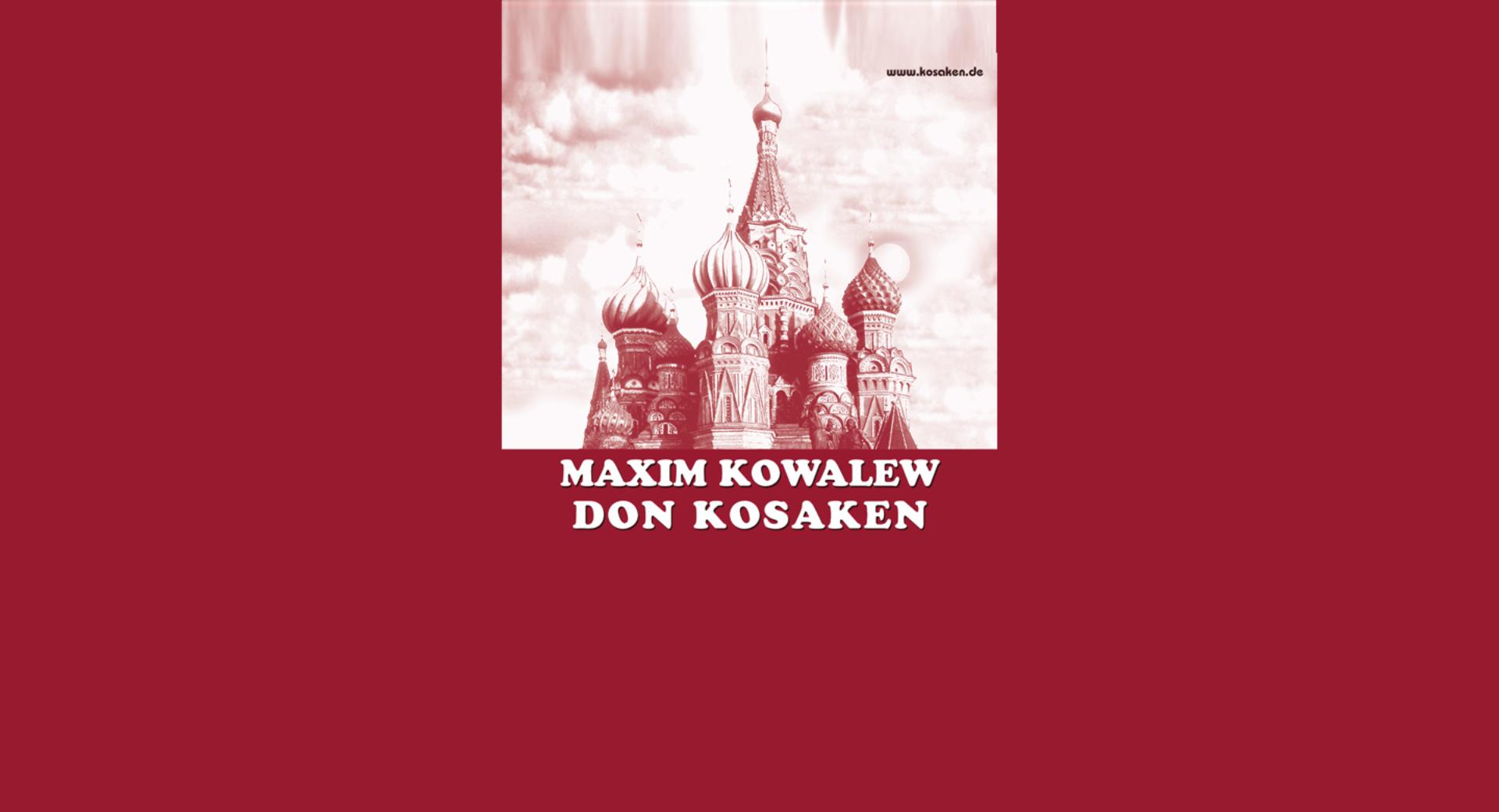 Plakat zum Auftritt der Don Kosaken