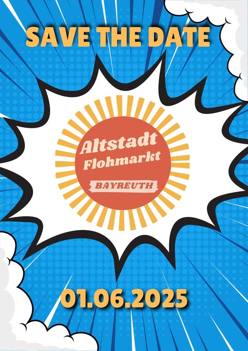 Plakat für flohmarkt