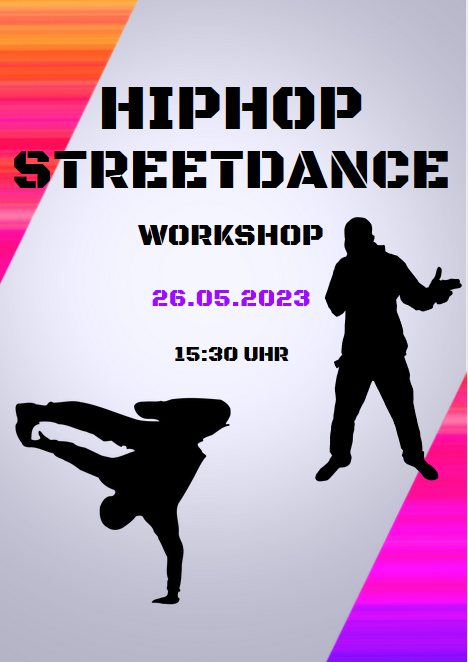 Plakat zur Ankuendigung eines Tanz-Workshops