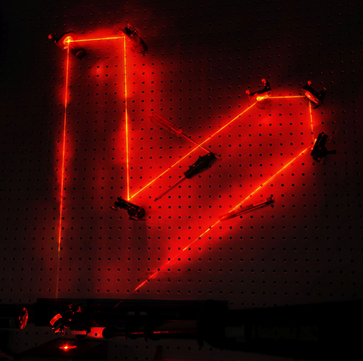 rote Lichtstrahlen