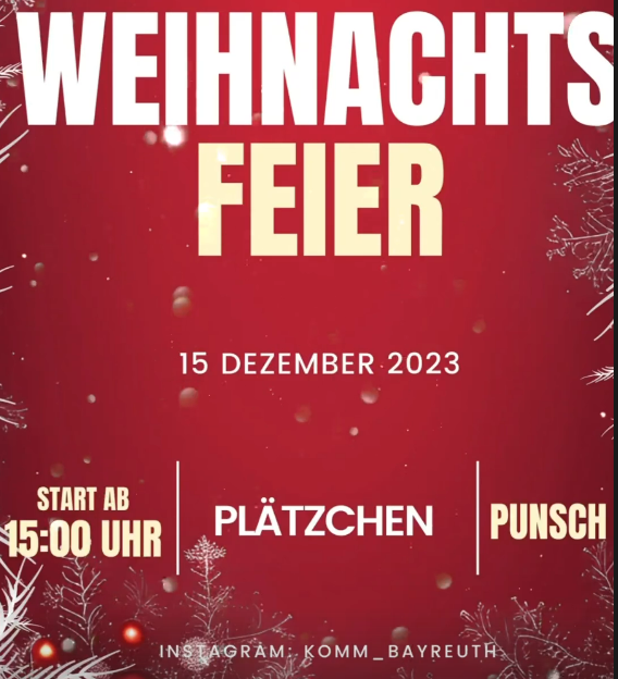 Flyer Weihnachtsfeier