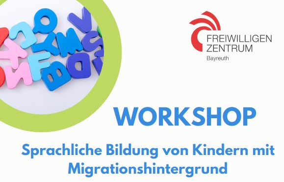 Flyer zum Workshop sprachliche Bildung von Kindern mit Migrationshintergrund
