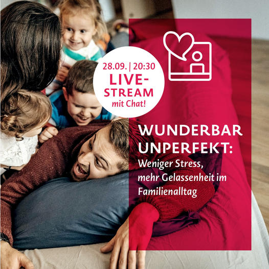 Plakat zum Live-Stream wunderbar unperfekt